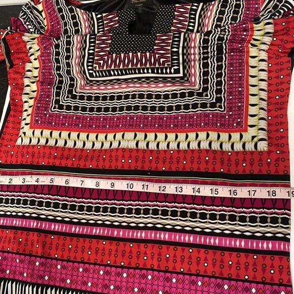 HOST PICKđ„Laundry Shelli Segal Graphic Print DressâSzâLâPink/Red/Purple/Black - Picture 10 of 11